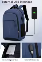 Mochila Impermeable para Hombre Bolsa de Hombro Ultra Ligera para Hombres Bolsa de Libros para Hombres Estilo Moderno Mochila para Portátil de 15.6