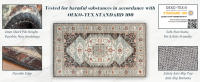 Alfombra Moderna de Pelo Corto Partes Inferiores Rectangulares de Poliéster para Uso Interior y Exterior Estilo Vintage Tradicional - details 3