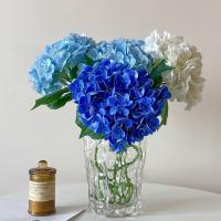 Flor de hortensia Artificial Multicolor, accesorios de flores de simulación de tacto Real DIY, pétalos de seda, plantas realistas, suministros para fiestas - details 1