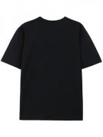 1 camiseta casual de algodón para hombre con estampado geométrico, cuello redondo, ligero elástico - details 1