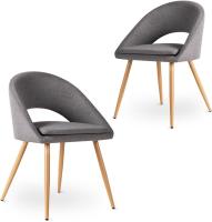 Pack de 2 sillas Acolchadas y tapizadas en Tela para salón, Comedor o Dormitorio - details 19