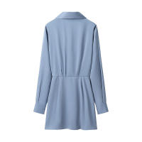 Elegante Vestido de Oficina Mini A-line Cuello de Gola Sólida para Mujeres Primavera 2025 - details 1