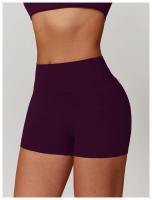 Pantalones cortos de Yoga de cintura alta afilados para mujer, pantalones cortos deportivos ajustados de secado rápido con realce de melocotón para correr y Fitness - details 20
