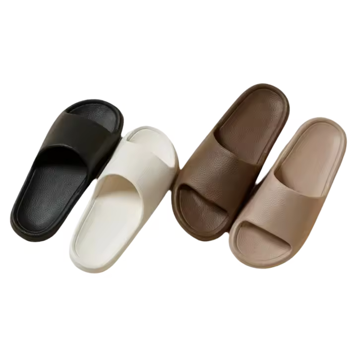 Zapatillas de Playa para Hogar Antideslizantes Zapatos de Baño Antideslizantes para Parejas de Verano Zapatillas de Moda para Mujeres de Sol Sólido - 1