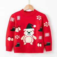 Suéter informal tejido con estampado de renos para niños y niñas, suéteres de árbol de Navidad, ropa cálida para bebés, Año Nuevo - details 5