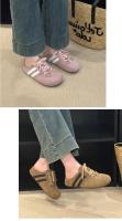 Retro de suela gruesa interior de aumento de la bolsa de la cabeza de la mitad de las zapatillas de las mujeres desgaste exterior 2025 primavera nuevos zapatos versátiles de entrenamiento alemán Boken zapatos de mujer - details 7