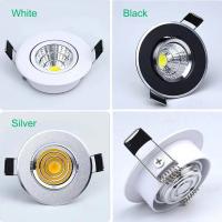 Foco empotrable delgado de 3w, foco LED COB regulable para gabinete, minilámpara de techo ajustable en ángulo de 220V - details 2