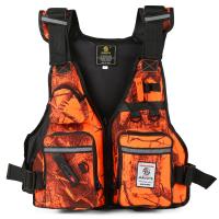 Chaleco de Flotación Profesional para Hombres Traje de Pesca Marino Ajustable con Múltiples Bolsillos Impermeable y Portátil - details 6