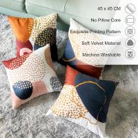 Fundas para sofá de 45x45 cm, Juego de 4 Cojines Decorativos de Terciopelo con Cremallera Invisible (Moderno) - details 5