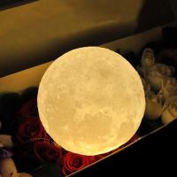 Lámpara de Luna recargable con impresión 3D, Luz LED nocturna, Interruptor táctil creativo, luz de luna para decoración de dormitorio, regalo de cumpleaños - details 5