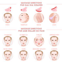 Masajeador facial de piedra Natural Guasha, raspador de cera de abeja, tablero de acupuntura Gua Sha, herramienta de masaje para SPA - details 4