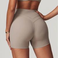 Pantalones cortos deportivos de cintura alta para mujer, pantalones cortos de yoga ajustados y transpirables para fitness, pantalones cortos de yoga para mujer, pantalones cortos deportivos de gimnasio para ciclismo - details 1