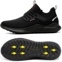 Zapatos de Seguridad para Hombres Punta de Acero Antideslizante, Indestructible, Antipinchazos, Suela de Goma Mesh Transpirable para Trabajo y Deporte - details 0