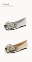 Zapatos plateados de punta cuadrada francesa para mujer, estilo hada de mariposa con boca baja y falda con tacón de aguja. - details 11
