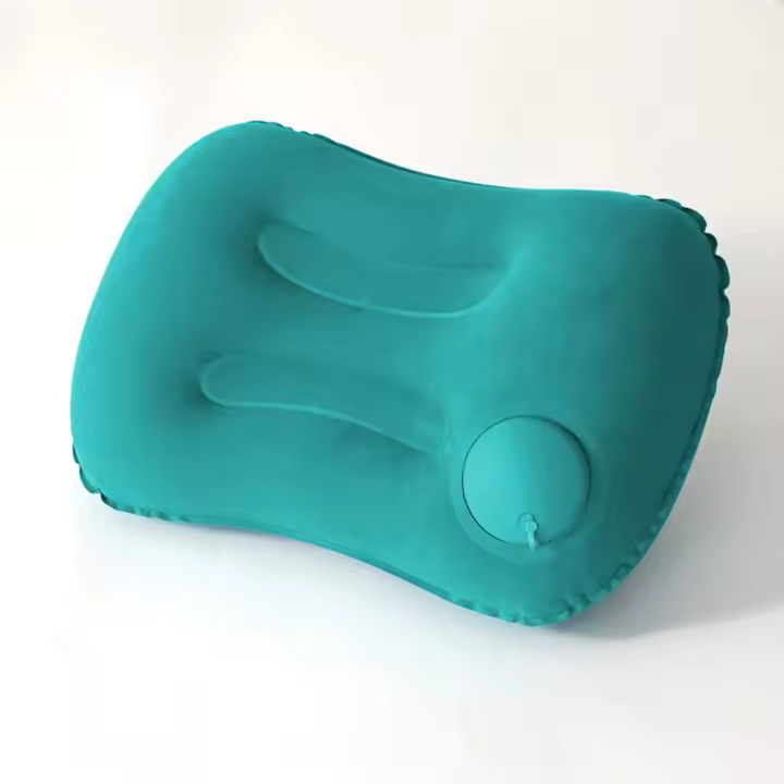 Almohada inflable de aire en forma de U para la cabeza, almohada suave automática para piscina, cojín portátil inflable para el cuello - 1