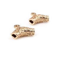 Colgantes de tubo curvado de nube de latón, Color oro de 18K de alta calidad, conector de pulsera, suministros para fabricación de joyas, accesorios Diy - details 23