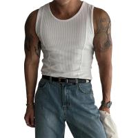 Camiseta sin mangas acanalada para hombre, ropa deportiva, chaleco de culturismo - details 0