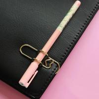Clips de papel multifuncionales en forma de amor, 15 Uds., portalápices de Metal para sujeción de documentos de agenda - details 9