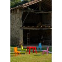 resol Julieta Conjunto Infantil de 2 sillas y 1 Mesa para Interior, Exterior, jardín - Color Azul Cielo - details 3