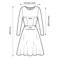 Vestido de ocio para mujer con diseño de botones estampados de flores, adecuado para mujeres y niñas adolescentes - details 5