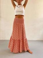 Faldas de moda para mujer, novedad de verano, primavera, informal, combina con todo, holgada, con cintura elástica, estampado ral, falda bohemia de estilo etnico - details 13