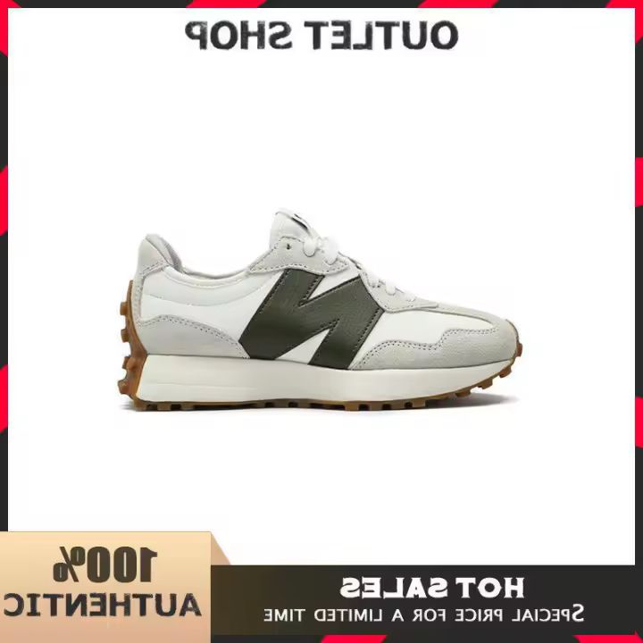 LETEN 【50% DE DESCUENTO】 NB 327 Verde " Zapatillas MS327ASN Zapatillas deportivas de moda unisex para hombres y mujeres Auténticas 100% - Pegatinas de pared - 1