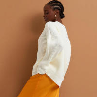 Suéter Casual de Mujer para Otoño e Invierno, Cuello en V, Elegante, Holgado, de Punto. - details 15