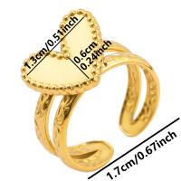 Joyería para dedos de niña, Anillos de corazón para mujer, accesorios, Anillo de acero inoxidable, suministros de amor, Anillos DIY, regalo del Día de San Valentín - details 31