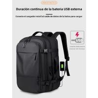 Mochila De Negocios Mochila De Gran Capacidad Para Viajes Al Aire Libre, Bolsa De Ordenador Impermeable Para Hombres Casuales - details 10