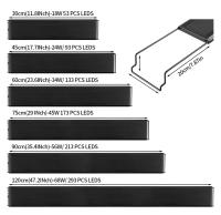 Luz LED de ciclo 24/7 para pecera, iluminación con Monitor LCD y termómetro, función de memoria, IP68, 110V-240V, 30-60cm - details 7