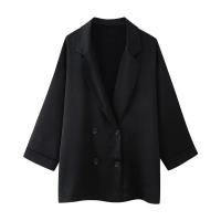 Conjunto de Traje Doble Abotonado para Mujer Primavera-Invierno 2025 Estilo Europeo-Americano - details 12