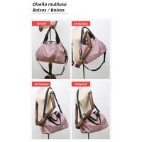 Bolsa de gimnasio de gran capacidad para mujer, bolso deportivo impermeable para natación y Yoga, bolsa de viaje multifunción, paquete de fin de semana XA190Y - details 5