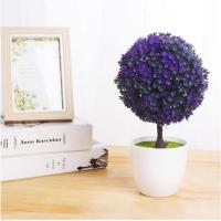 Plantas artificiales en maceta, bonsái verde, bola de nieve Sakura, plantas de árbol pequeño, flores falsas, adornos en maceta, decoración del jardín del hogar - details 6