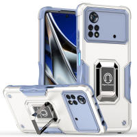 Funda de armadura de absorción de impacto para Xiaomi, carcasa de Metal con soporte de TPU para coche, POCO M4 Pro X4 Pro X3 NFC A1 Plus Redmi Note 12 11 10 Mi 11T - details 10