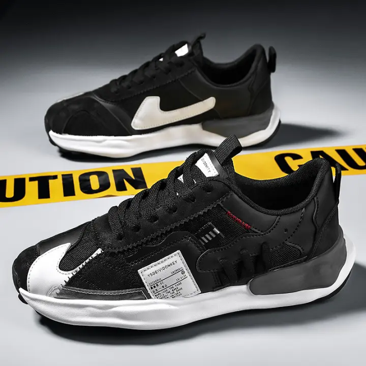Nuevos zapatos deportivos de moda transpirables antideslizantes de malla para papá, zapatos con parches con suelas gruesas y zapatos para correr más usables - 1