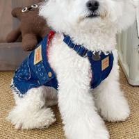 All Seasons Unique Dog Denim Dress Lightweight Pet Apparel Cute Puppy Vest Soft Adjustable Dog Shirts Clothes Pet Costumes - details 5