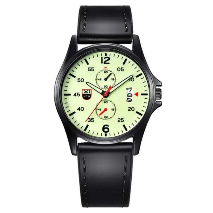 Reloj de Lujo Premium XINEW Marca Auténtica para Hombres Correa de Cuero - 1