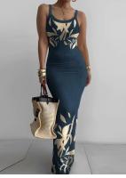 Moda mujer nueva tendencia Z Color sólido Sexy elegante Godde Single ulder Drees - details 40
