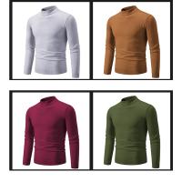 Suéter Casual de Hombre Primavera Moda Básica Sólida Cuello Mock Ajustado Comodidad Tejido de Otoño para Mujeres Material Exterior Viscosa - details 8