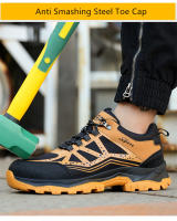 ZAPATOS DE TRABAJO protectores con punta de acero, calzado de seguridad indestructible, antideslizantes, ligeros, para hombre y mujer - details 4