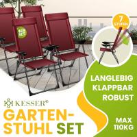 Sillas de Jardín Plegables de Aluminio con Respaldo Alto Ajustable 7 Posiciones, Apoyabrazos Transpirables, Portátiles, Silla de Camping para Jardín y Terraza - details 35