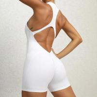 Conjuntos de Yoga de una pieza para mujer, ropa sin mangas, chaleco, mono corto de ejercicio, deporte, gimnasio, entrenamiento, Fitness, pantalones con espalda cruzada, 2025 - details 25