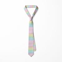 Corbata informal de 8cm con diseño de arcoíris, corbata estrecha, suave y colorida, ajustable, atada a mano, para hombre, Unisex - details 24