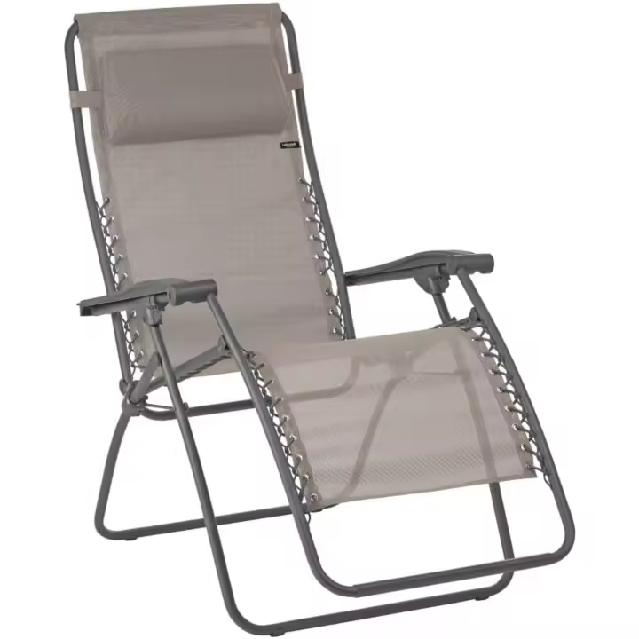 R Tumbona Relax Plegable Ajustable Sistema Cordones RSXA Texplast Color: Castaño LFM2045-9147 - 1