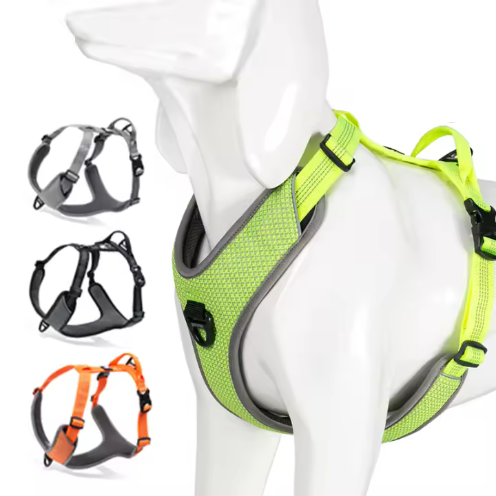 Truelove-arnés reflectante sin tirones para perro, chaleco pequeño, mediano y grande, correa a juego de ajuste rápido, Collar de entrenamiento para correr, TLH6071 - 1