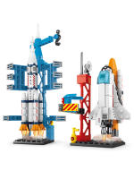 Building Block Toy Micro Particle Assembly Puzzle Space Rocket Cool Desktop Decoration Model Gift Boy Toy - details 7