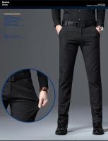 Pantalones Casuales de Moda para Hombres Primavera Otoño Alta Calidad Vestidos de Negocios de Algodón - details 8