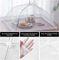 Paraguas de red plegable, mosquitera portátil para picnic, protección de placa, cubierta para alimentos, utensilios de cocina - details 3