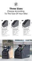 Rhinowalk-caja de almacenamiento plegable para bicicleta, compatible con bicicleta plegable de 16-20 pulgadas con rueda de liberación rápida para maletero de almacenamiento de coche y bicicleta Brompton - details 3
