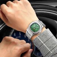 Reloj de Cuarzo de Lujo Leten Estilo Casual de Moda para Hombres Correa de Aleación - details 0